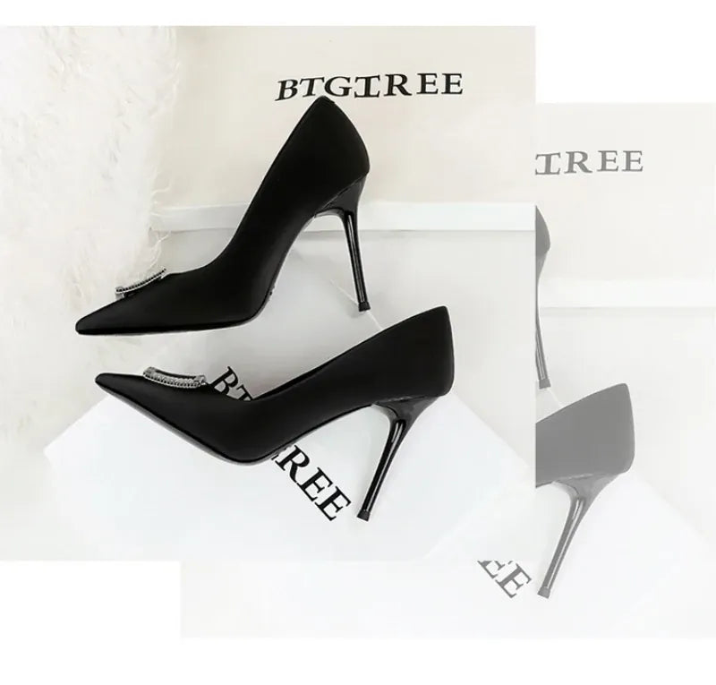 KissICON Fashionable High Heels For Women With Light Mouth