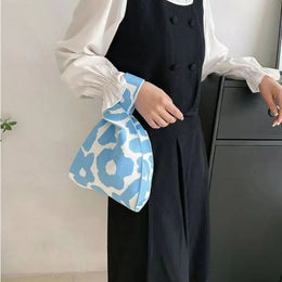 KissICON Fashionable Knitted Woven Compact Women's Handbag