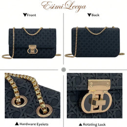 KissICON Fashionable Lightweight Mini Golden Chain Shoulder Clutch