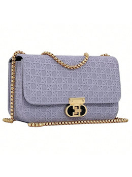 KissICON Fashionable Lightweight Mini Golden Chain Shoulder Clutch