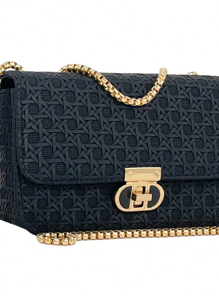 KissICON Fashionable Lightweight Mini Golden Chain Shoulder Clutch
