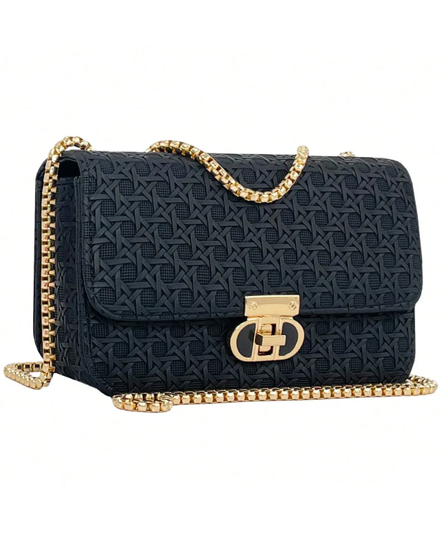 KissICON Fashionable Lightweight Mini Golden Chain Shoulder Clutch