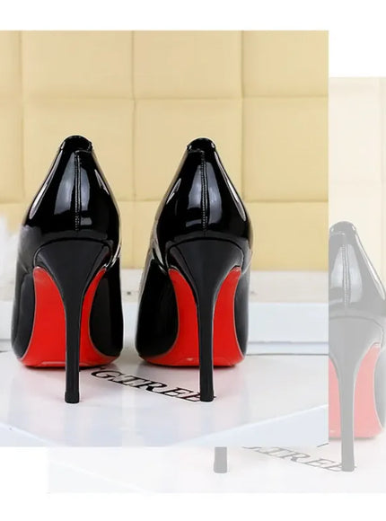 KissICON Fashionable Simple Slim Heels High Heels Glossy Patent