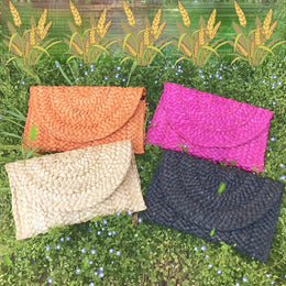 KissICON Fashionable Woven Clutch – Women's Coin Purse
