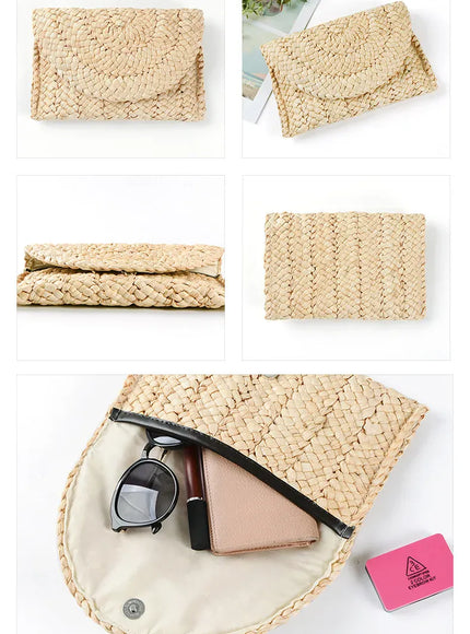 KissICON Fashionable Woven Clutch – Women's Coin Purse