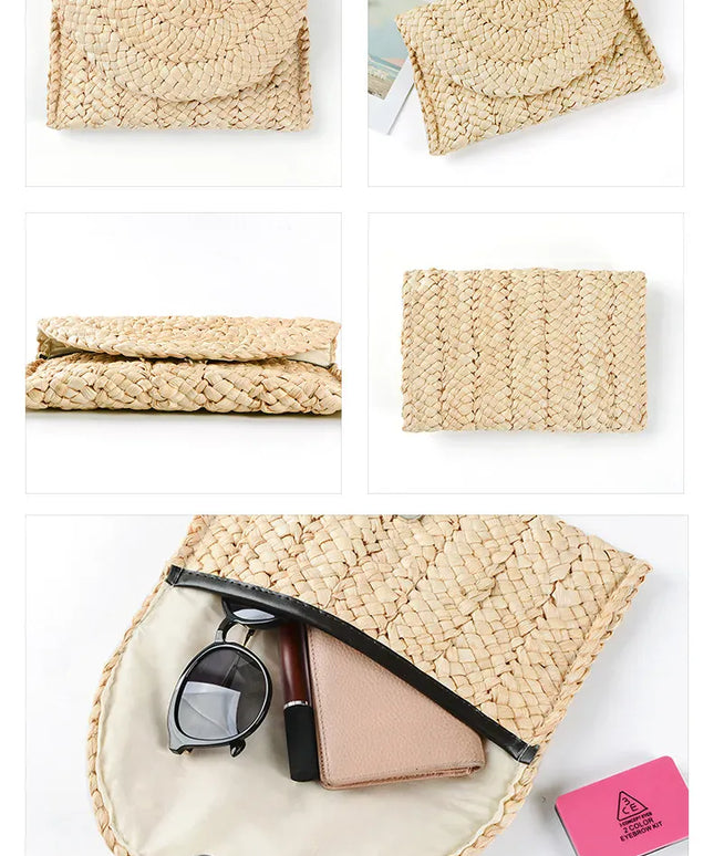 KissICON Fashionable Woven Clutch – Women's Coin Purse