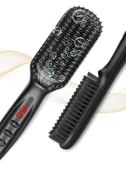 KissICON Fastyle Hair Straightening Brush Smooth Frizz Free Shine