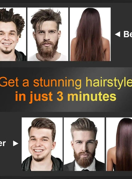 KissICON Fastyle Hair Straightening Brush Smooth Frizz Free Shine