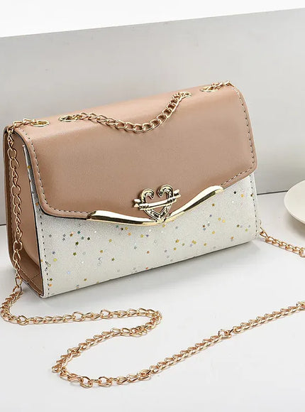 KissICON Faux Leather Chain Crossbody – Shoulder Purse Day