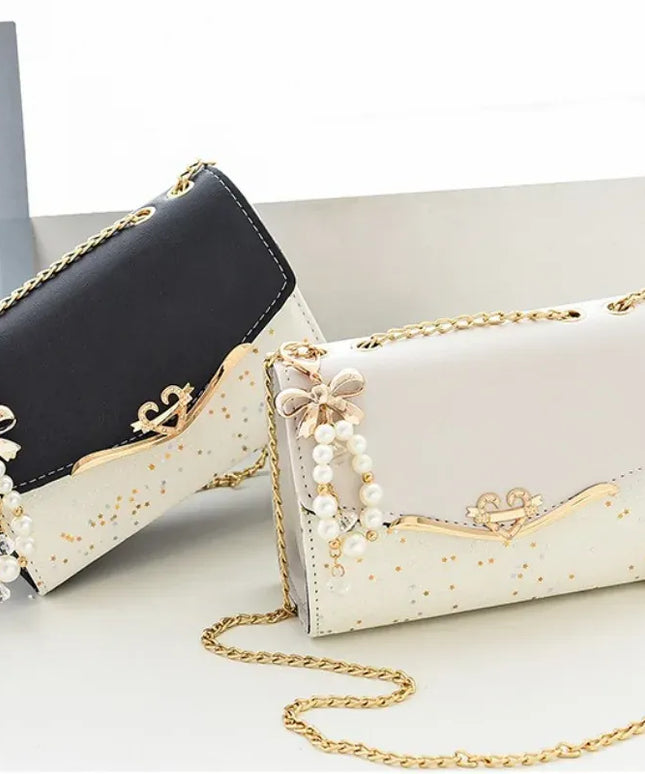 KissICON Faux Leather Chain Crossbody – Shoulder Purse Day
