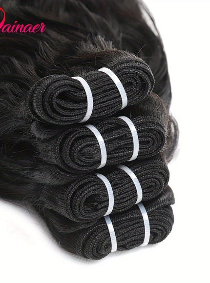 KissIcon Brazilian Natural Wave Bundles HD Lace Closure