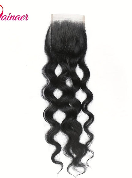 KissIcon Brazilian Natural Wave Bundles HD Lace Closure