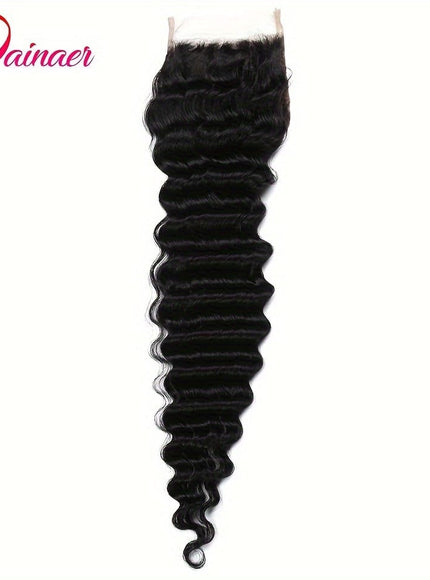KissIcon Deep Wave Hair Bundles 4x4 Closure -