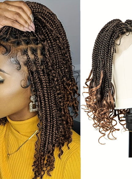 Braids Wig Synthetic Lace Heat Resistant Bra