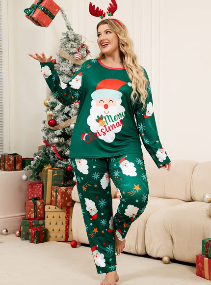 KissICON Festive Curve Christmas Pajama Set – Cozy Soft Lounge