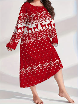 KissICON Festive Curve Red Snowflake Reindeer