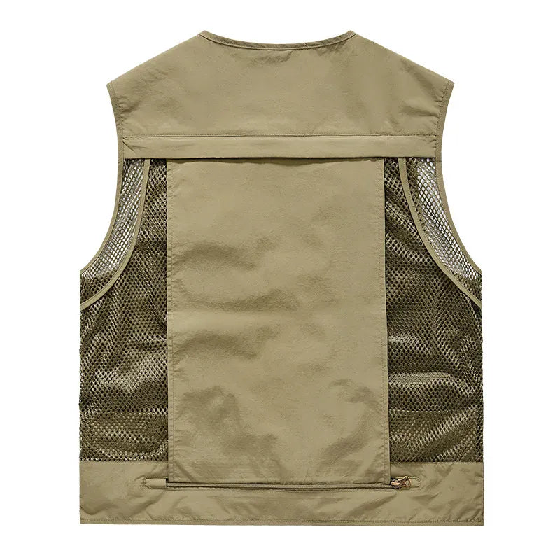 KissICON FGKKS Mens Breathable MultiPocket Outdoor Leisure Vest