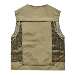 KissICON FGKKS Mens Breathable MultiPocket Outdoor Leisure Vest