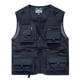 KissICON FGKKS Mens Breathable MultiPocket Outdoor Leisure Vest