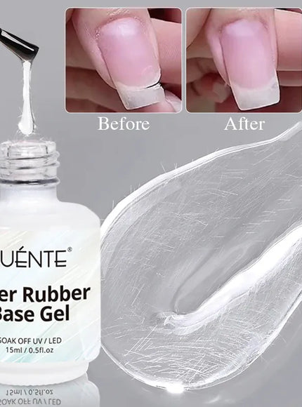 KissICON Fiber Glass Base Gel PUENTE 15ML Fiber glass Rubber Base Coat Gel
