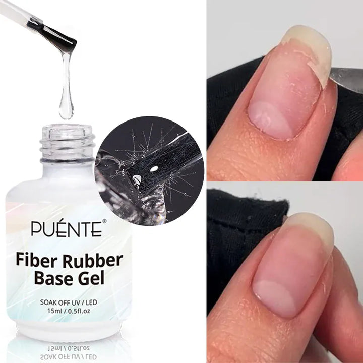 PUENTE 15ML Fiber glass Rubber Base Coat Gel