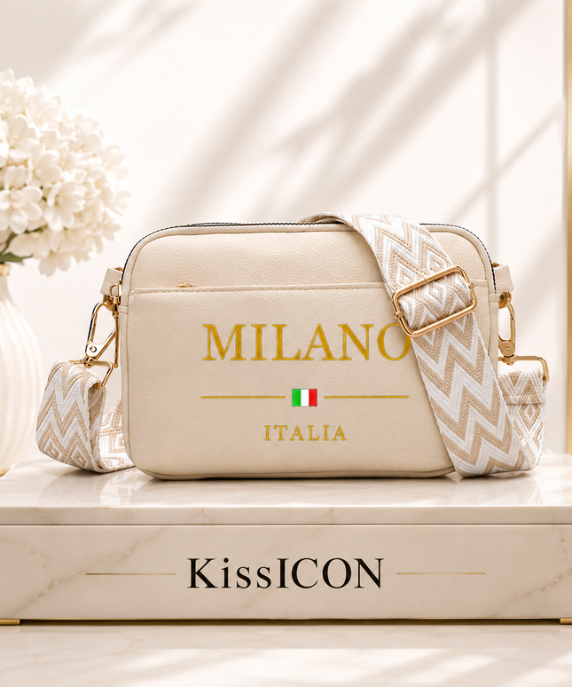Da Milano Chic Minimalist Portable Crossbody Bag