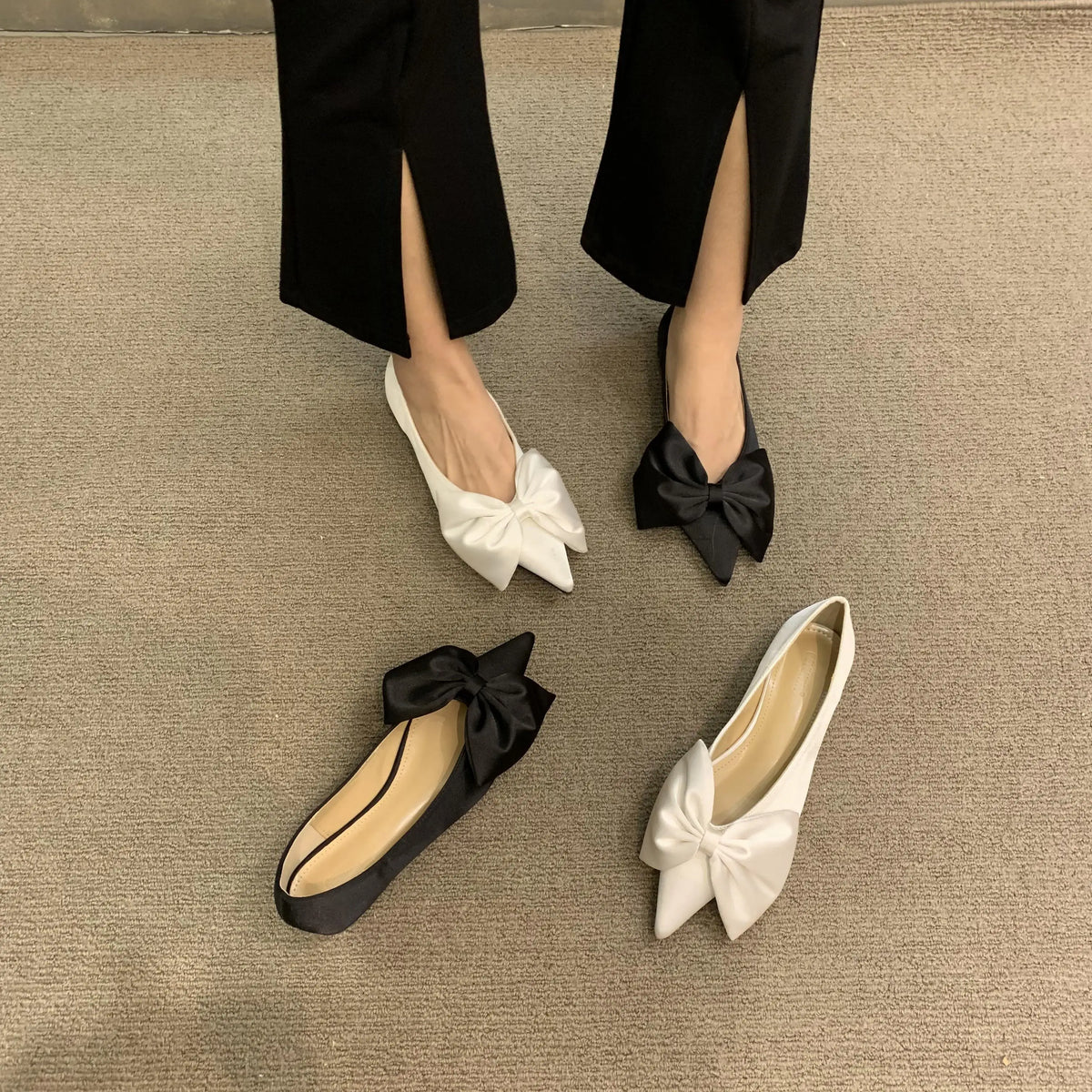KissICON Flat Shoes for Women Plus Size 43 44