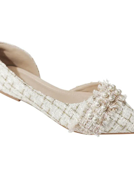 KissICON Flat Shoes for Women Pointed Toes Shallow Cuts