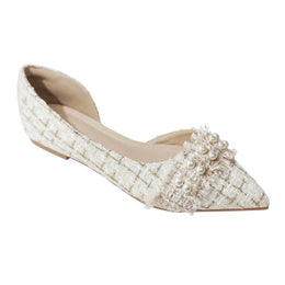 KissICON Flat Shoes for Women Pointed Toes Shallow Cuts