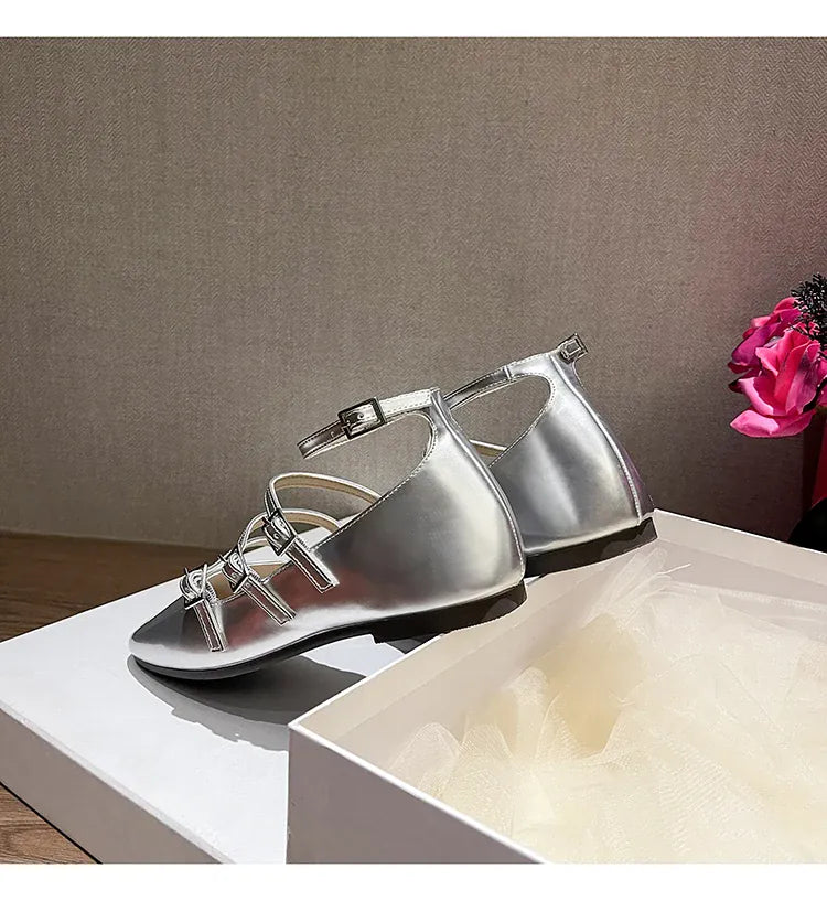 KissICON Flat Shoes for Women Retro French Black Mary