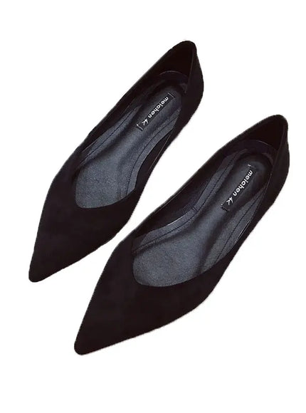 KissICON Flat Shoes for Women's New Spring Autumn Pointed