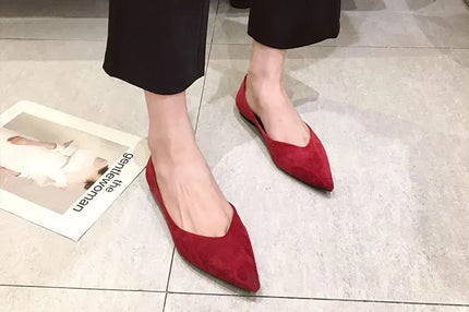 KissICON Flat Shoes for Women's New Spring Autumn Pointed