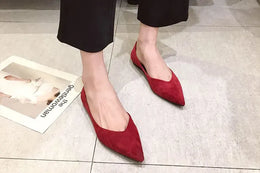 KissICON Flat Shoes for Women's New Spring Autumn Pointed