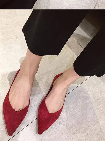 KissICON Flat Shoes for Women's New Spring Autumn Pointed