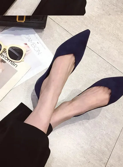 KissICON Flat Shoes for Women's New Spring Autumn Pointed