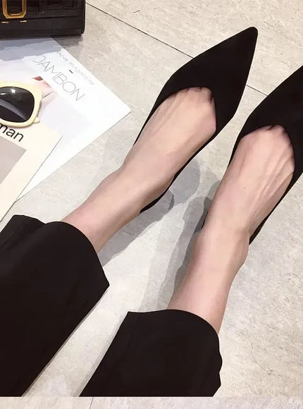 KissICON Flat Shoes for Women's New Spring Autumn Pointed