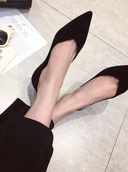 KissICON Flat Shoes for Women's New Spring Autumn Pointed