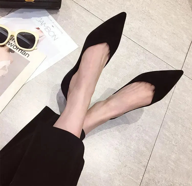 KissICON Flat Shoes for Women's New Spring Autumn Pointed