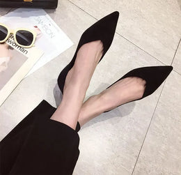 KissICON Flat Shoes for Women's New Spring Autumn Pointed