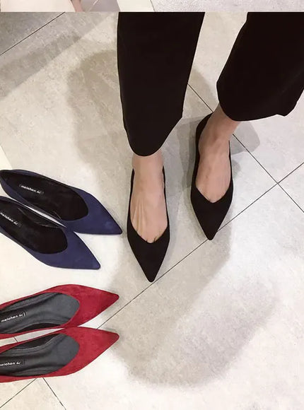 KissICON Flat Shoes for Women's New Spring Autumn Pointed