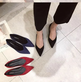 KissICON Flat Shoes for Women's New Spring Autumn Pointed