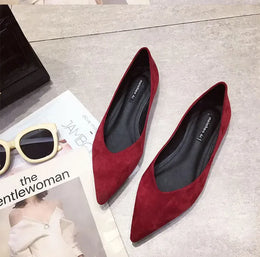 KissICON Flat Shoes for Women's New Spring Autumn Pointed