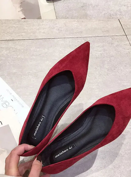 KissICON Flat Shoes for Women's New Spring Autumn Pointed
