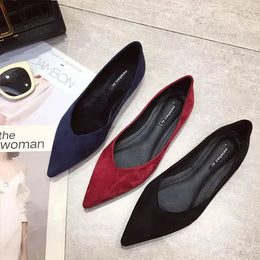 KissICON Flat Shoes for Women's New Spring Autumn Pointed