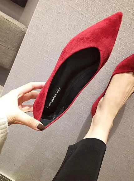 KissICON Flat Shoes for Women's New Spring Autumn Pointed