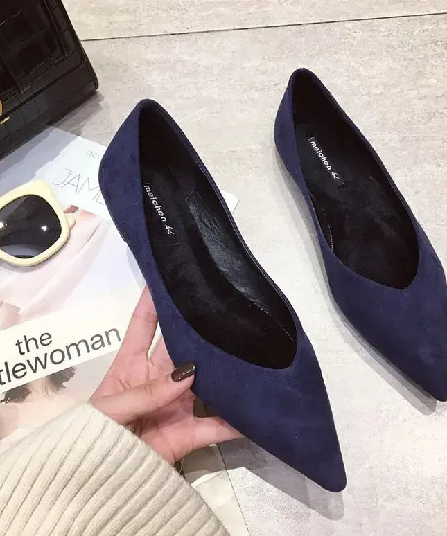 KissICON Flat Shoes for Women's New Spring Autumn Pointed