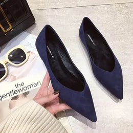 KissICON Flat Shoes for Women's New Spring Autumn Pointed
