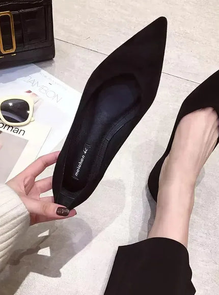 KissICON Flat Shoes for Women's New Spring Autumn Pointed