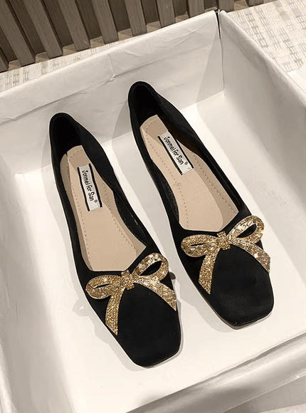 KissICON Flat Shoes for Women's New Spring Summer Square