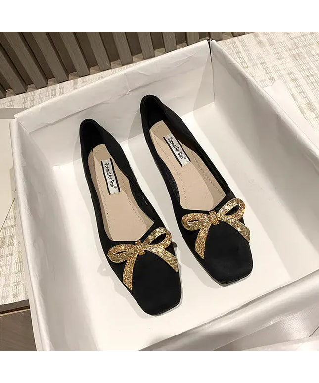 KissICON Flat Shoes for Women's New Spring Summer Square